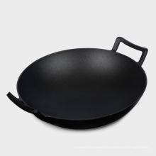 Kitchen Accessories Of Pre-seasoned/vegetable oil Cast Iron Wok